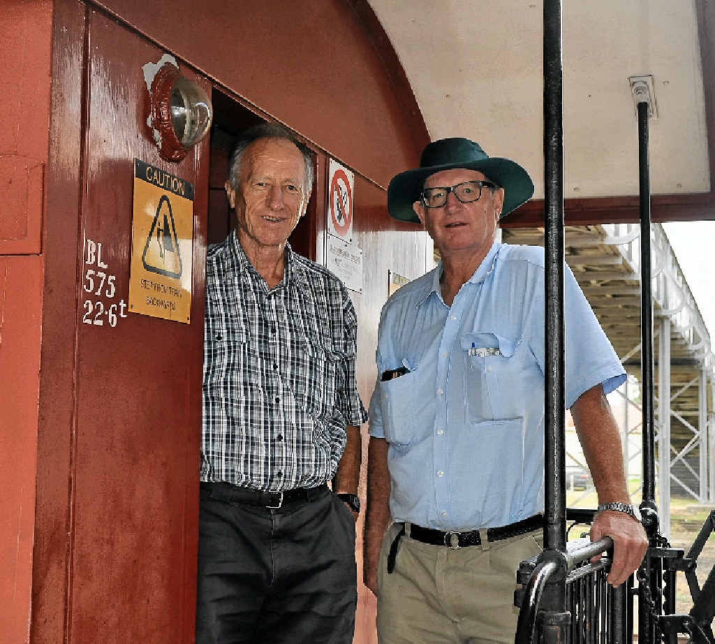Brothers John and Jeff Bryant went on the steam railway trip from Toowoomba to Wallangarra to check out the line their grandfather used to ride.